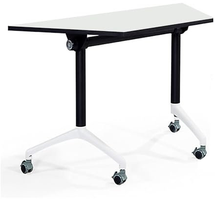 Amerikanischer Klapptisch Konferenztisch mit Metall Trapez-Design Mobiler Büro Besprechungstisch für Büro Besprechungsraum