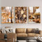 Uixxducc 3er Herbst Poster Set, Aesthetic Tannenzapfen Kürbis Blätter Bilder Set, Natur Herbst Wandbilder Wohnzimmer Herbst Wanddeko für Schlafzimmer, Ohne Rahmen (50x70cm)