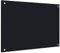 Gecheer Kitchen Backsplash tempered Glass Splashback Heat Resistant Toughened Glass for Kitchen/Cooker Hood black 70x50 cm Tempered Glass