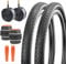 ZUKKA Set Fahrradreifen Faltbarer 26 Zoll Reifen 26x2,125 Fahrrad Mantel 57-559 Plus 2er-Pack 26 Zoll Schlauch Ventil kompatibel 26 Fahrradreifen und schlauche für Beach Cruiser Fahrrad