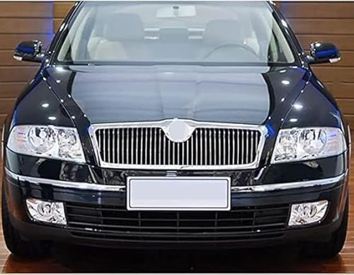Auto Front Kühlergrille Für Skoda Octavia A5 2004-2009,Front Nieren Stoßstang Engitter,Motorhaube Kühlergrill,Fronteinlassgitter Modifikation Zubehör