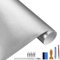 NewL 100 cm x 300 cm argento spazzolato, pellicola adesiva in vinile opaca, cromata per auto, pellicola adesiva per motore e laptop