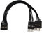 Adaptador divisor USB de 9 pines de 10 cm de 1 a 2 puertos USB para placa base de computadora, cable interno de 9 pines, conector de extensión USB
