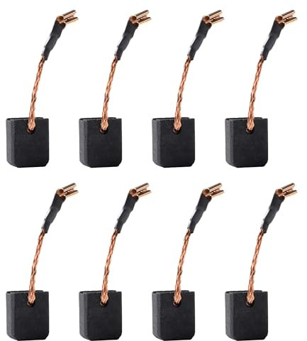 Carbon Splash N257540 Carbon Brushes – 10-Pack 5-Pairs Electric Motor Carbon Brush Replacement Part Fits Dewalt DWE402, DWE4214, DWE402W – Angle Grinder Brushes