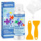240ML Colla per puzzle aggiornata con applicatore, colla per puzzle speciale per mestiere solubile in acqua trasparente, non tossica e ad asciugatura rapida