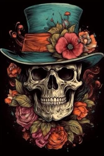 Skull Notebook: Skull 10: Dark and Mysterious Journal for Notes and Sketches, Blank Notebook