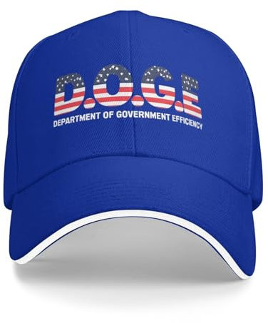 Modische Mütze, Kopfbedeckungen für Herren, Dogen, D.O.G.E. Outdoor-Kappe für Herren, Outdoor-Kappe, trendiges Ministerium für Effizienz, Outdoor-Kappe, Cowboy-Baseballkappe, Retro, verstellbar,