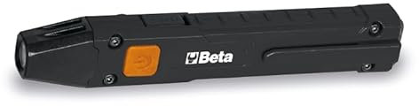 BETA 1833XSW Torcia LED Potente Professionale IP54 per Ispezioni con Ricarica Wireless, 250-80 Lumen, Autonomia 2-8h, Clip da Cintura Incluso