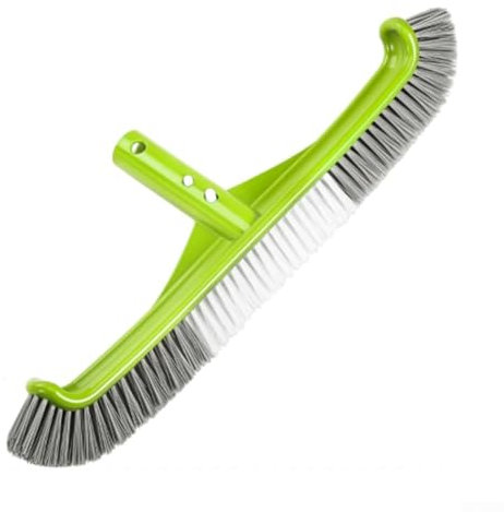 Brosse de piscine en poils de nylon de 43 cm, parfaite pour nettoyer efficacement les piscines, les salles de bains et les surfaces carrelées