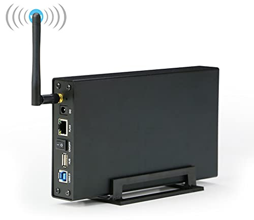 Portable Portable USB3.0 Rj45 Ethernet NAS 3.5'' HDD SSD Enclosure