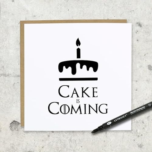 Cake Is Coming Birthday Card, Game of Thrones