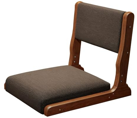 Generisch Bodenstuhl, Klappbarer Japanischer Stuhl Mit RüCkenstüTze, Beinlose Bodenbestuhlung, GemüTliches Sofa for Meditation, Teetrinken, Lesen