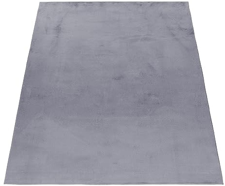 KADIMA DESIGN Designteppich Unifarben Zeitlos Pflegeleicht Praktisch Waschbar Belastbar Strapazierfähig Grau 60x110 cm Wohnzimmer Flur Oeko-TEX Zertifiziert | NECKAR