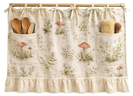 Ofenrock Stoff Ofen Unterschrank Vorhang Landhausstil Küche Dekoration