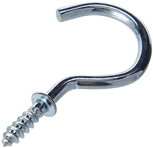 Merriway BH00031 (30 Pcs) Chrome Plated Shouldered Mug Cup Hooks, 32 mm (1.1/4 inch) - Pack of 30 Pieces