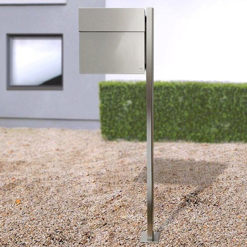 Radius Standbriefkasten Letterman 4 Edelstahl mit Pfosten - 565