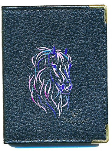 Syl'la Pochette Etui Porte Cartes bancaire, Credit, fidélité - pour 24 Cartes (Cheval)