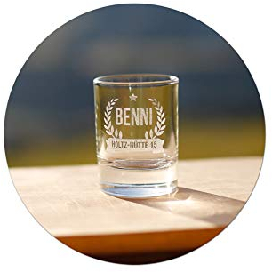 Schnapsglas (Stamperl) mit persönlicher Gravur - 4cl - individuell graviert