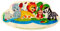 Hess Holzspielzeug 15443 - Placa decorativa para puerta de la selva