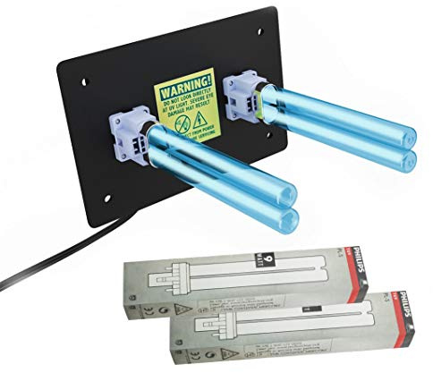Purificador de aire para toda la casa, luz UV en conducto para Hvac Ac (aire acondicionado) filtro germicida de conducto + 2 bombillas de repuesto