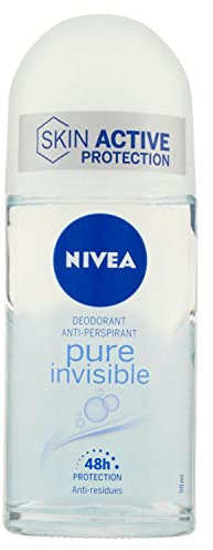 Nivea Pure Invisible Roll-On Deodorant, 50 ml