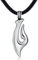 DonDon Herren Lederkette Leder Halskette 50 cm mit Edelstahl Anhänger Maori Tribal Bone Style