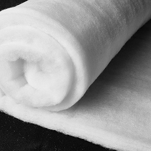 Watte/Volumenvlies - 300 gr/m² - Flammenhemmend BS 5852, T2-210 cm Überbreite - Stoff Meterware - 100% Polyester