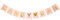 Oblique Unique® Candybar Girlande Banner für JGA Junggesellinnenabschied Hochzeit Geburtstag Party Feier Deko - Rosa und Gold