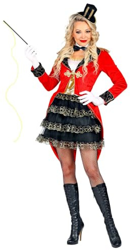 W WIDMANN MILANO Party Fashion - Kostüm Zirkusdirektor Damen | Frack im Dompteur-Stil für Zirkus-, Show-, Karneval- und Mottopartys