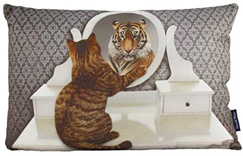 440s Canvas Kissen Katzen Selbstverständnis ca 50 x 35 cm | MM-GKHKHKT | 8716522067293