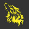 Decus Shop Wolf L 0222 (neon gelb) // Sticker OEM JDM Style Aufkleber