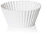 Lot de 6 moules à muffins en silicone - 7 cm - Couleur blanche - Réutilisables - Passent au lave-vaisselle - Sans BPA (6)