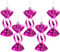 Christmas Concepts® Pack of 5-110mm Large Sweet Shaped Baubles - Shiny & Glitter Decorated - Christmas Baubles (Hot Pink)