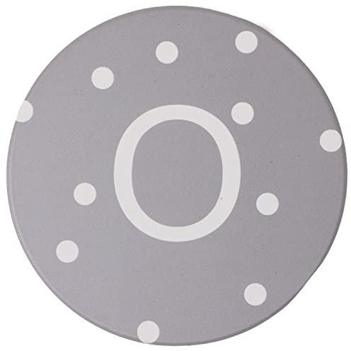 G Decor 5 Colour Polka dots Mug Coaster (O, Grey)