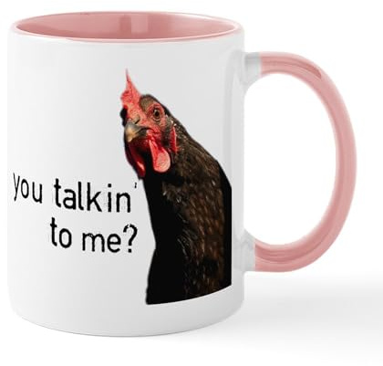 CafePress Funny Attitude Chicken Mug 11 oz (325 ml) Ceramic Coffee Mug