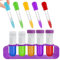 Plastik Pipetten Kinder, große Kunststoff-Teströhrchen mit Stand und Tropfen Pipetten Kinder Trank Making Kit Kinder Wasserspiel Bildungsspielzeug Kinder Wissenschaft Experiment Kit für Jungen Mädchen