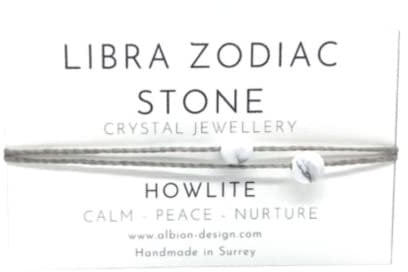 Zodiac Crystal Bracelet - Star Sign Crystal Bracelet - Natural Gemstone Zodiac Bracelet (Libra)