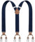 Dresime Hosenträger Herren Hosenträger für Hosen mit 6 starken Metallclips, Y-Rücken verstellbare Hosenträger Hosenträger Heavy Duty elastische Herren Hosenträger