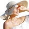 DRESHOW Damen Breit Krempe Strohhut Faltbar Schutz Strandhut Elegant Sommer Hut Sonnenhüte UPF 50+