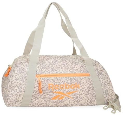 Reebok Joumma Bags Reisetasche, Leopard, Beige, 53 x 24,5 x 23,5 cm, Polyester, 30,51 l, Beige, Talla única, Reisetasche