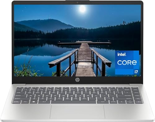HP Laptop de 14 pulgadas, pantalla FHD, Intel Core i7-1355U de 13ª generación, 16 GB de RAM, SSD de 512 GB, gráficos Intel Iris Xe, Windows 11 Home, 14-ep0199nr (2024)