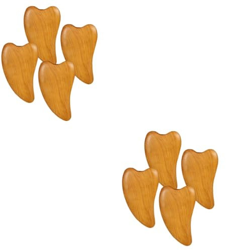 MAGICLULU 8 Stk Tabletten Kratzen Schaben Anti-falten Gesichtskratzplatte Guasha-brett Für Das Gesicht Stift Gua Sha Schaber Massage-scraping-tool Urinal Hölzern