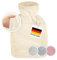 Blumtal Premium Wärmflasche mit Bezug & Tasche aus weichem Kunstfell - Wärmeflasche aus Naturkautschuk - Wärmflasche mit Handwärmer - Wärmflasche mit Tasche für Hände - auslaufsichere Bettflasche Weiß