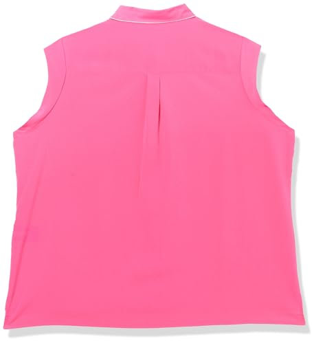 Tommy Hilfiger Chemise sans manches pour femme - Solide - Vêtement de sport, Hibiscus/ivoire, 0X