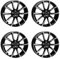 4x AUTEC Felgen Alufelgen ASTANA 9.0x19 ET21 5x112 Schwarz poliert kompatibel mit Audi A4 S5 S8 Q7 e-tron A5 Q8 RS 4 RS 5 A8 A7 Q5 Q7 S7