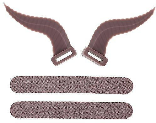 HOMSFOU 1paar Kopfhörer Zubehör Ox Horns Dekoration Für Headset Coole Halloween Cosplay Hörner Einfache Anbringung Flexibles Für Gaming Und Rollenspiele