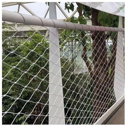 304 Stainless Steel Mesh Balustrade Infill for Animal Poultry Cage Flexible and Stretchable Wire Mesh 1.2x10m (3.9x32.8ft)