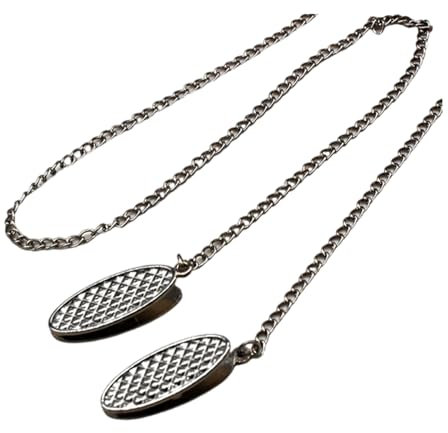 DINSOAVR Bekleidungszubehör und Textilien, Zahnärzte, Lätzchen-Clip, Servietten-Clip, Kette, Schlüsselband mit Kette, Metall-Lätzchenhalter für den täglichen Pendler