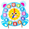 TOYANDONA 1 Satz Cartoon-Uhr kinderlernuhren Kinder Puzzle Kinderuhr Uhr für Vorschulkinder Uhr kognitives Spielzeug pädagogisches Spielzeug Lernspielzeug Zahlenerkennungsspielzeug Holz Blue