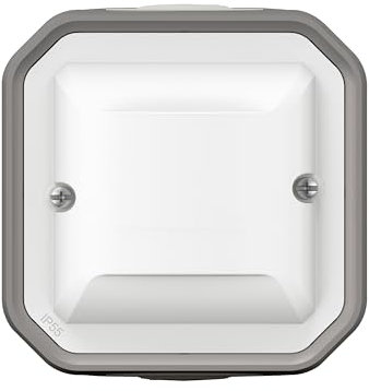 LEGRAND - Détecteur Mural Plexo sans Neutre 100W LED - Composable Gris